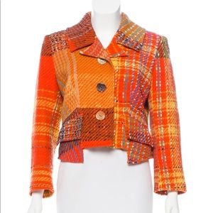 Christian Lacroix cropped tweed blazer